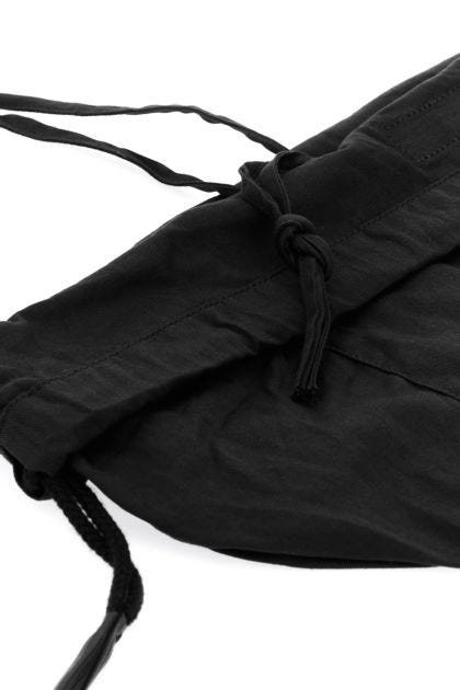 Black cotton sack