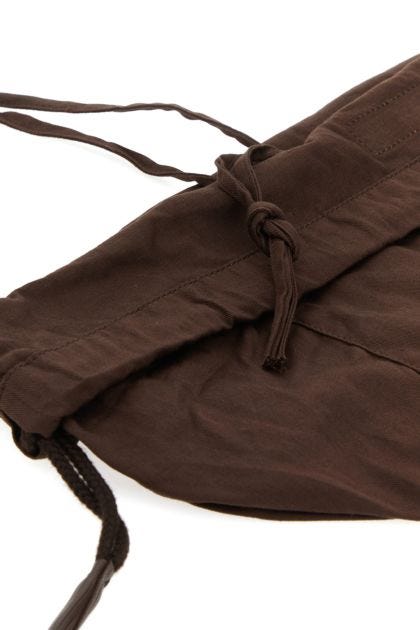 Dark brown cotton sack