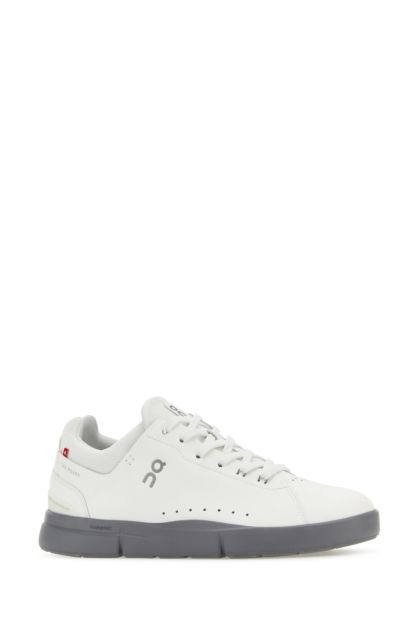 White synthetic leather and mesh The Roger Advantage sneakers