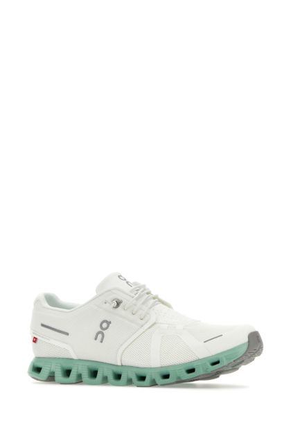 White fabric Cloud 5 sneakers