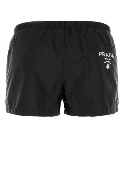 Black Re-Nylon swimming shorts