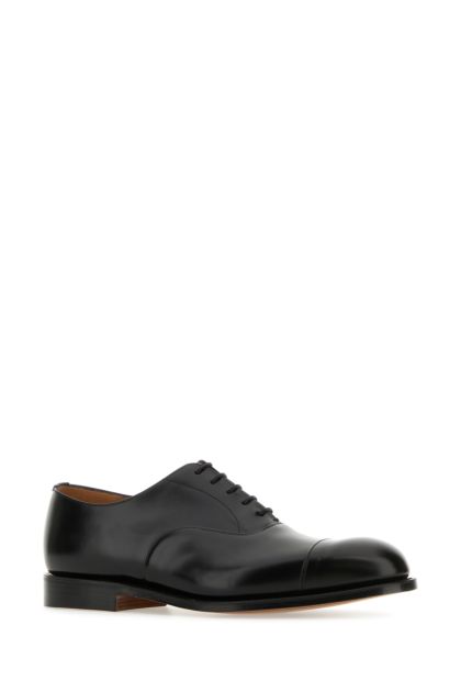 Black leather Consul lace-up shoes