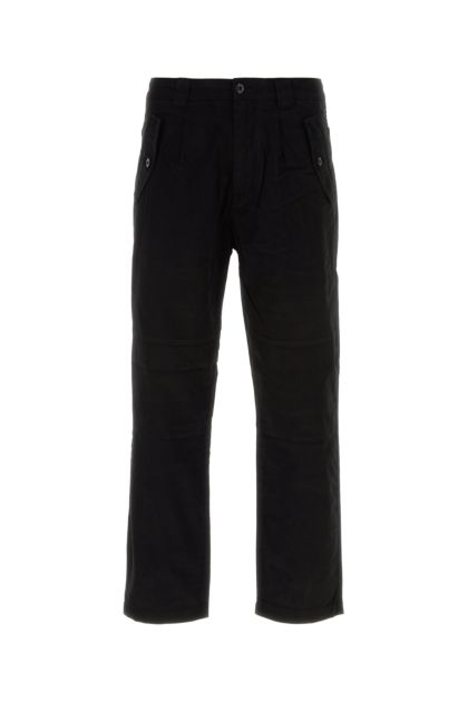 Black stretch cotton pant