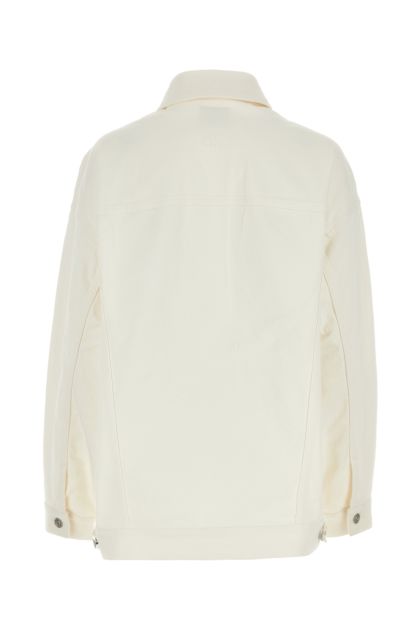 White denim oversize jacket
