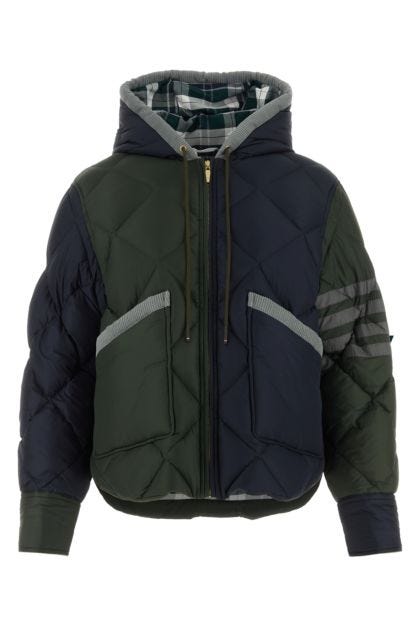 Multicolor polyester padded jacket 