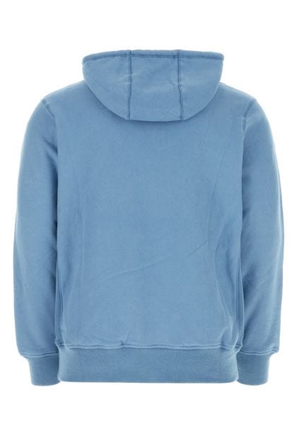 Cerulean blue cotton sweatshirt