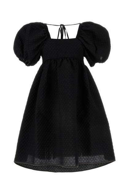 Black cotton blend Tilde dress