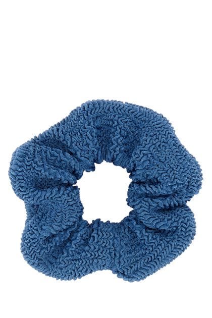 Air force blue fabric scrunchie