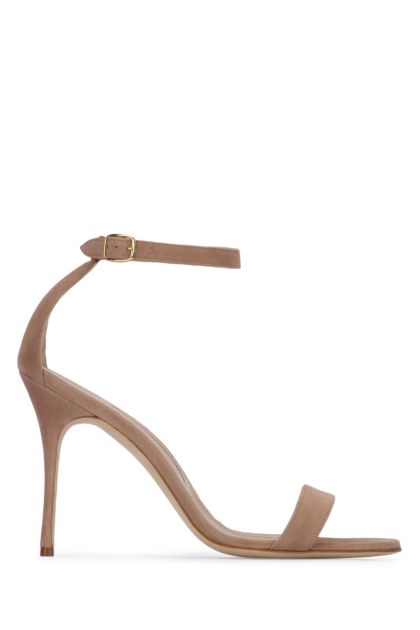 Cappuccino suede Chaos sandals