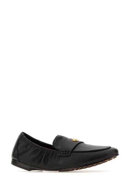 Black leather Ballet loafers