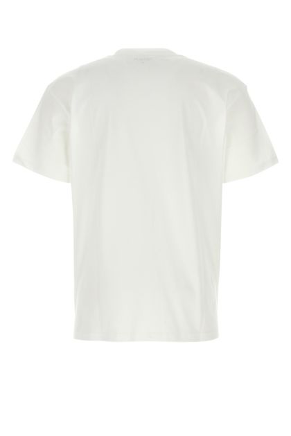 White cotton S/S Pocket Heart T-shirt