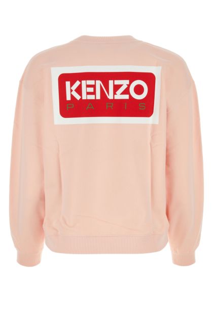 Pastel pink cotton Boke Flower sweatshirt