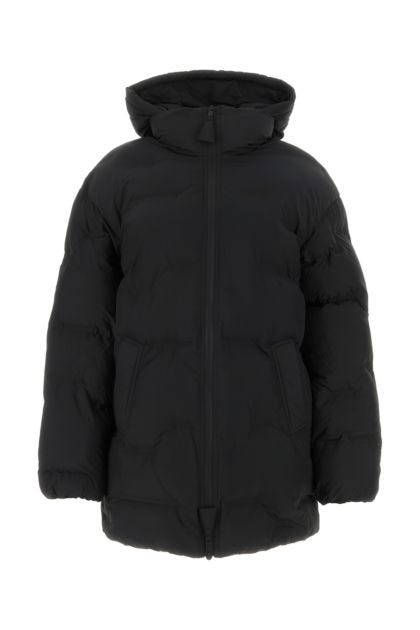 Black polyester padded jacket 