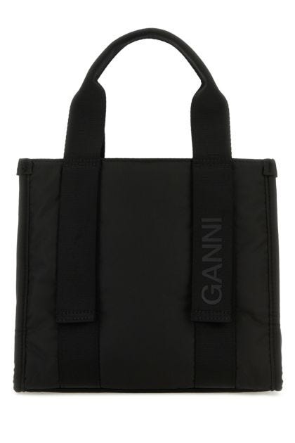 Black polyester small handbag 