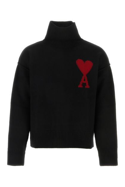 Black wool oversize sweater 