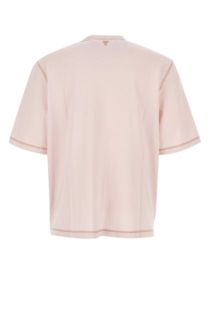 T-shirt in cotone rosa chiaro