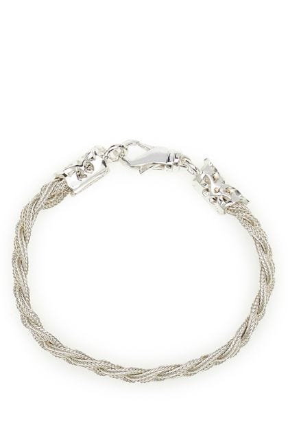 925 silver Ice Flat Braided bracelet