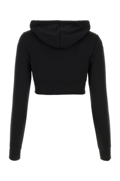 Black polyester sweatshirt 