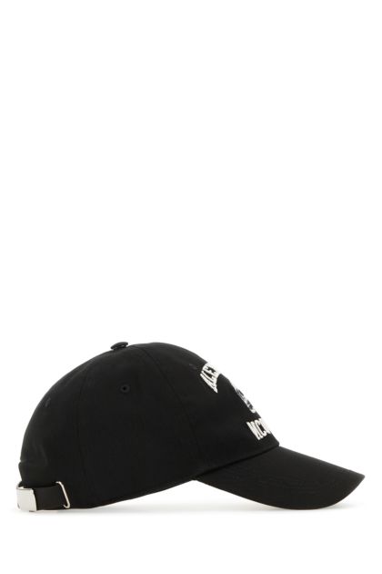 Black cotton Varsity Skull baseball cap