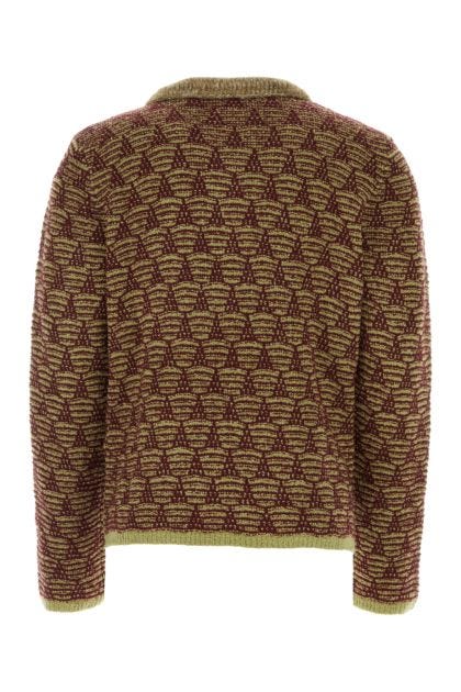 Two-tone wool blend sweater