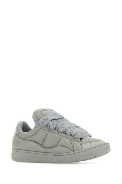 Grey leather Curb XL sneakers