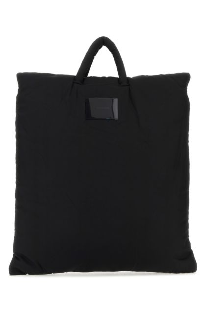 Black nylon Big Pillow shopping bag 