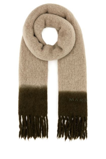 Beige alpaca blend Friny scarf