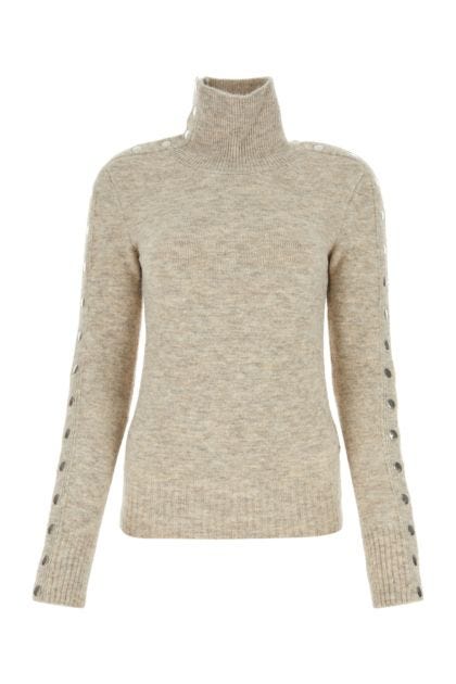 Melange sand nylon blend Malo sweater 