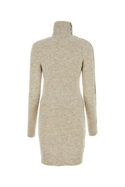 Melange sand stretch nylon blend Melissa sweater dress