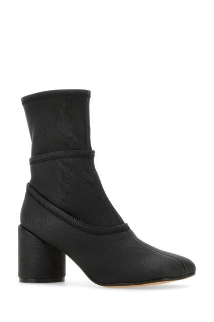 Black fabric Anatomic ankle boots