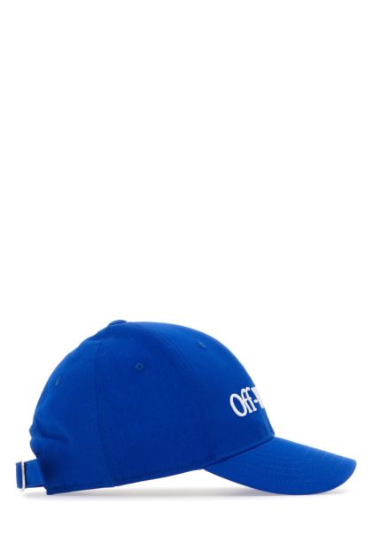 Electric blue cotton baseball cap