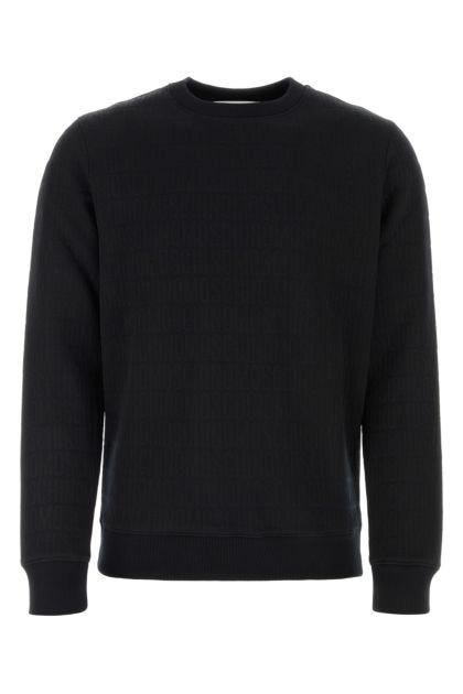 Black polyester blend sweatshirt 