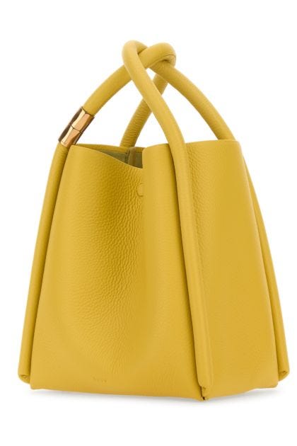 Mustard leather Lotus 20 handbag