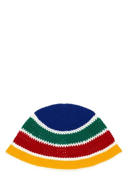 Multicolor cotton bucket hat