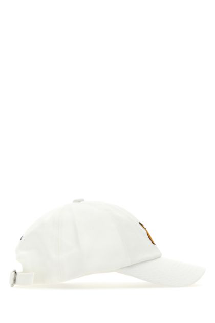 White cotton baseball cap