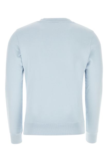 Pastel light blue cotton sweatshirt
