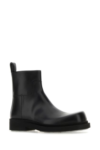 Black leather Ben ankle boots