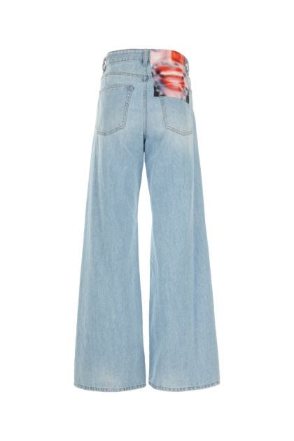 Light blue denim 1996 D-Sire 09i12 wide-leg jeans 