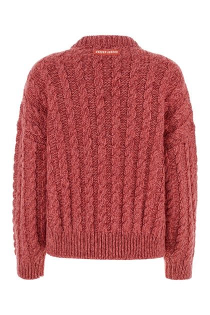 Dark pink cashmere blend sweater