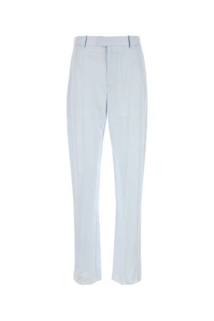 Pastel light-blue twill pant