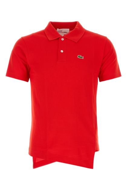 Red piquet Comme des Garçons Shirt X Lacoste polo shirt