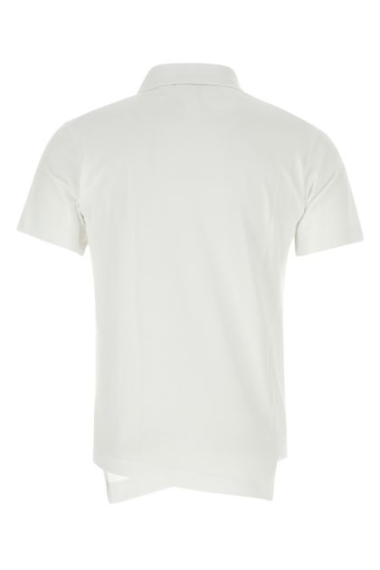 White piquet Comme des Garçons Shirt X Lacoste polo shirt