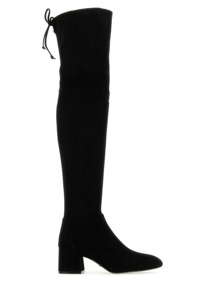 Black suede Flareland boots