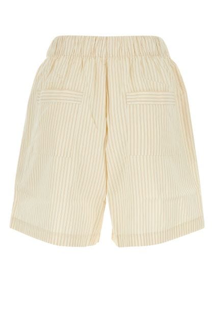 Embroidered cotton pyjama shorts