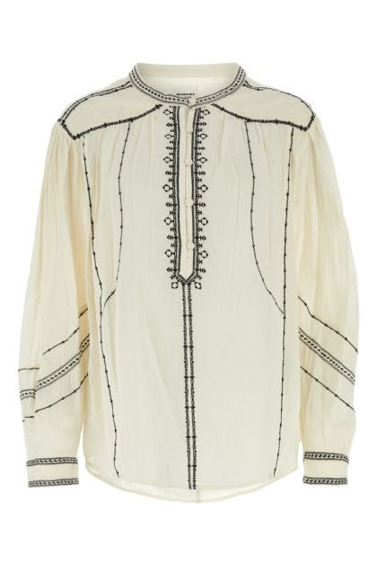 Ivory cotton Pelson blouse