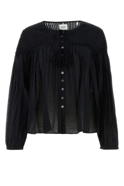Black cotton Abadi blouse