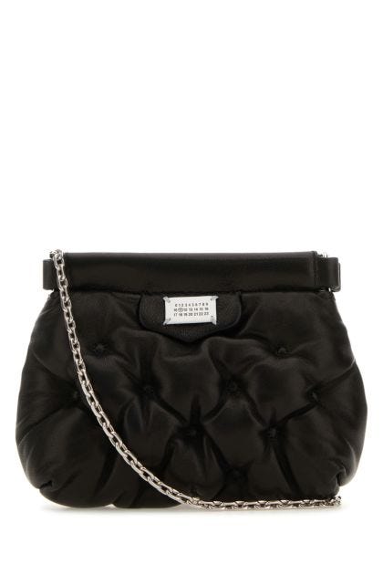 Black nappa leather baby Glam Slam Classique crossbody bag