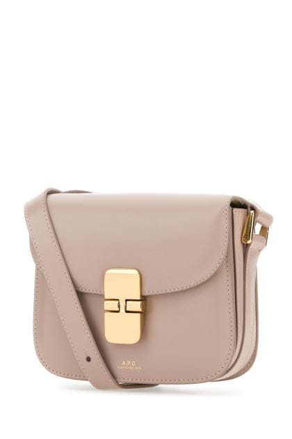 Antiqued pink leather mini Grace crossbody bag 