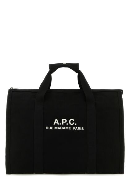 Black canvas Recuperation shopping bag