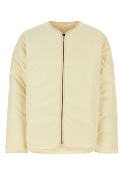 Cream polyester down jacket